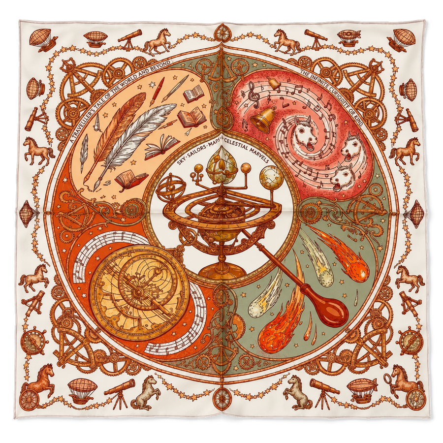 Celestial Atlas, Ivory, 50 × 50 cm — photograph 1