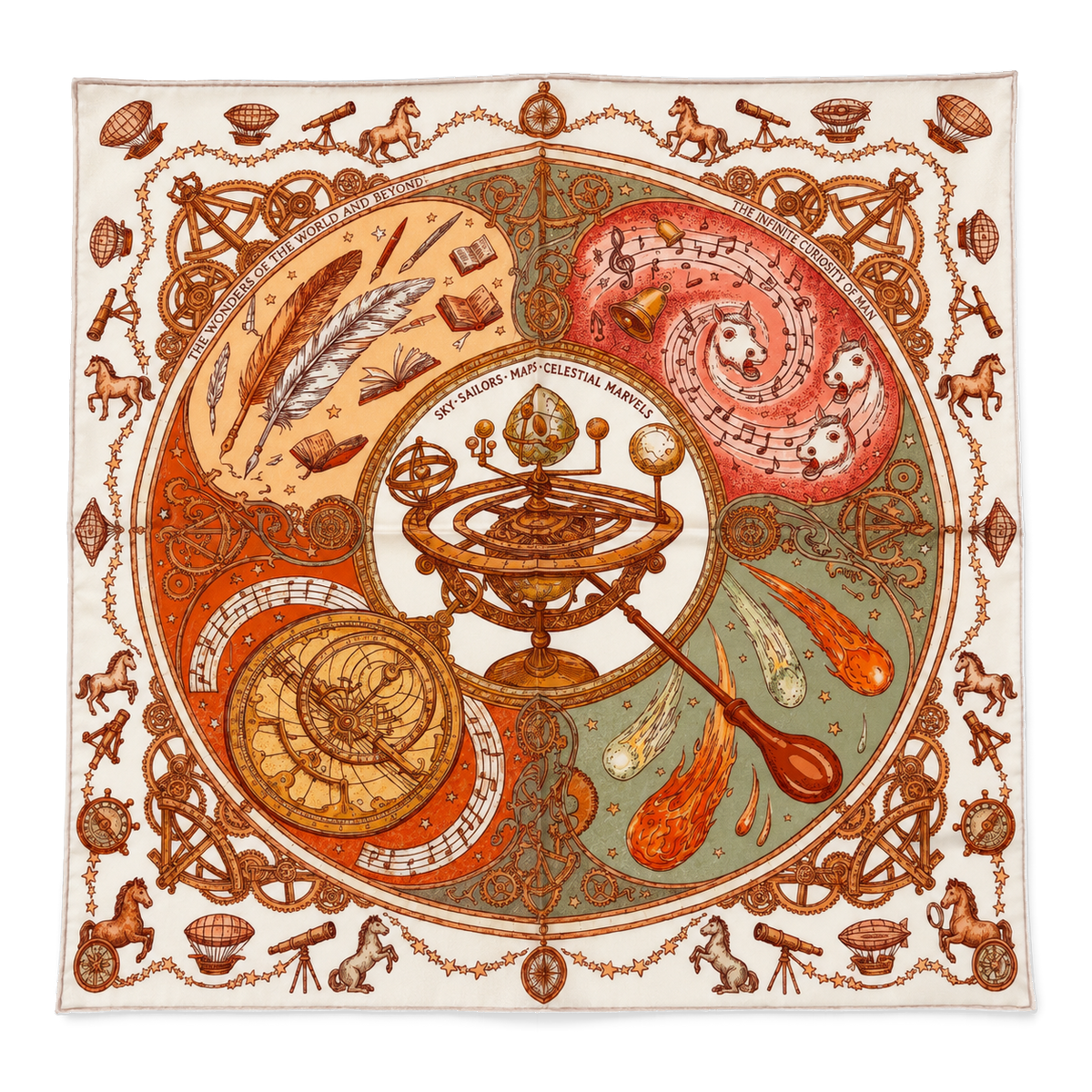 Celestial Atlas, Ivory, 50 × 50 cm — photograph 2