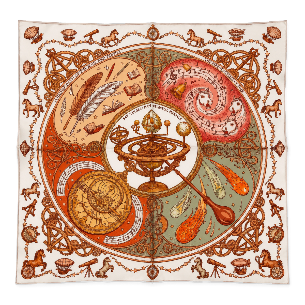 Celestial Atlas, Ivory, 50 × 50 cm — photograph 3