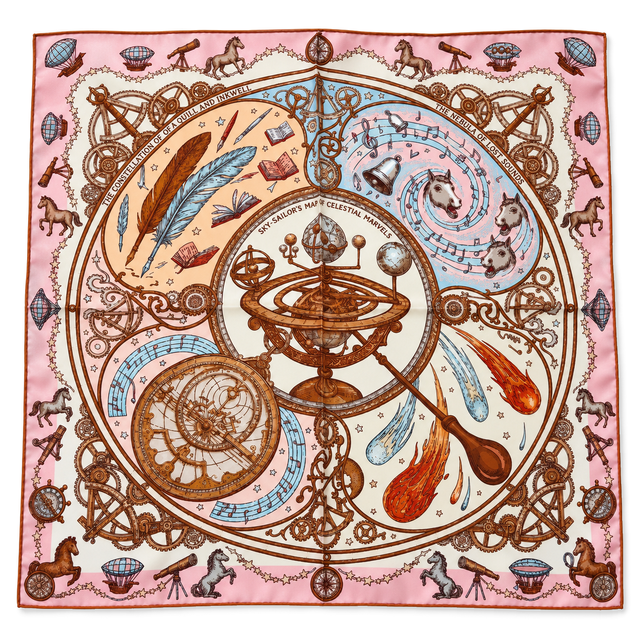 Celestial Atlas, Pink, 50 × 50 cm — photograph 1