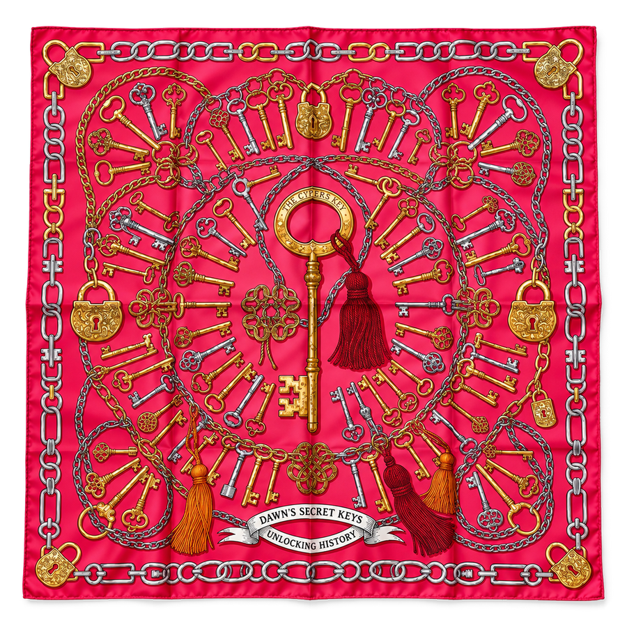 Secret Keys, Fuchsia, 90 × 90 cm — photograph 1